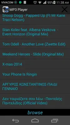 MP3 Player android App screenshot 0